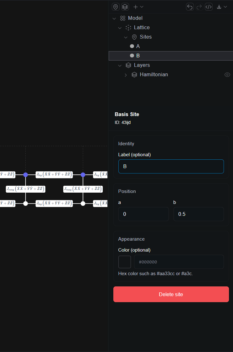 Add labels to sites